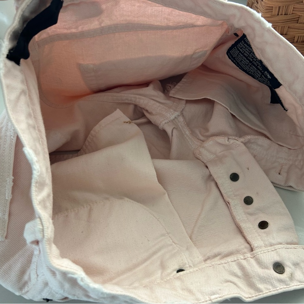 Alexander Wang Pink Distressed Jean Shorts - Picture 4 of 9